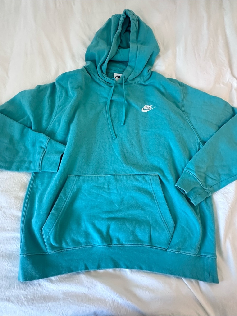 Nike Turquoise Pullover Hoodie - Men's Casual Hoodie